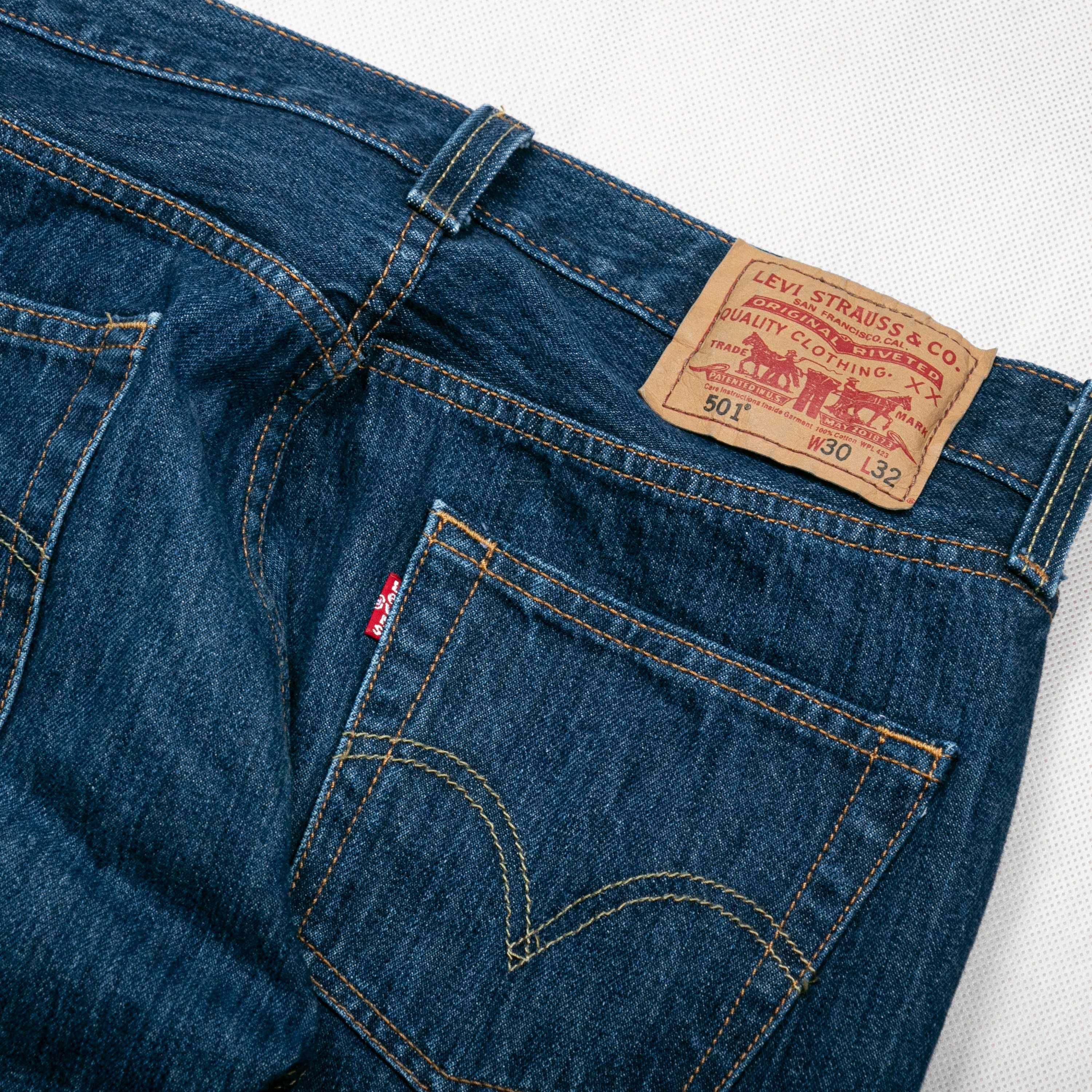 Levis 501 30/32us spodnie jeansowe proste