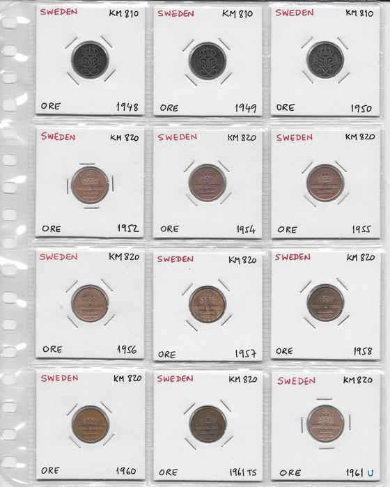 Coleção de Moedas da Suécia