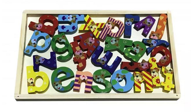 Alfabet Literki Puzzle Układanka Edukacyjna