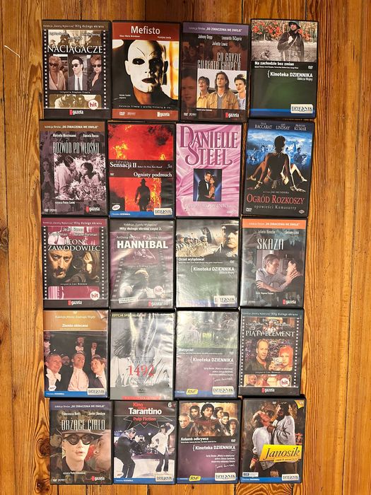 Wielki zestaw filmów na DVD 85 płyt! Wszystko kompletne, klasyki kina