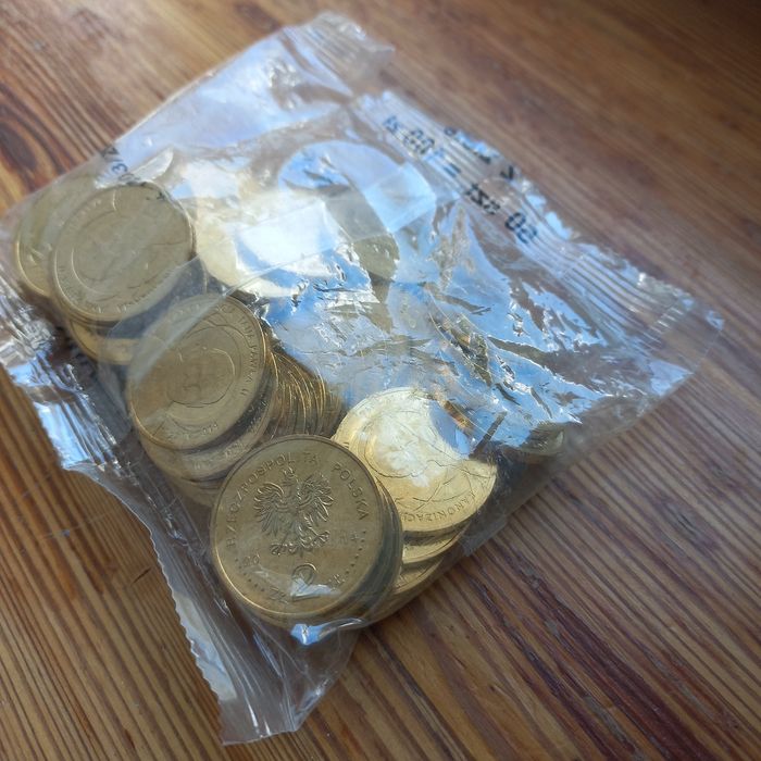 Woreczek Menniczy 2zł, 2014r, Jan Paweł II,  50sztuk!!!