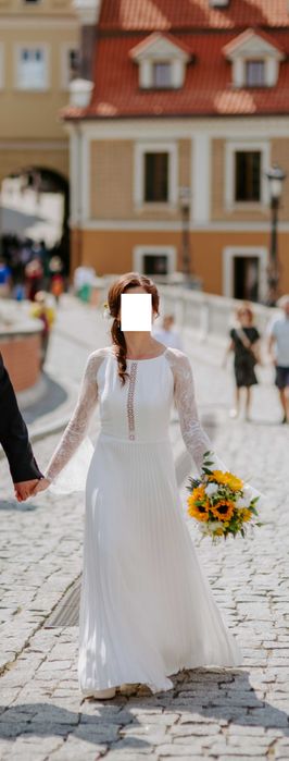 Suknia ślubna boho, rustykalna