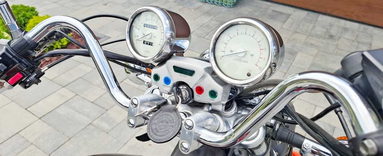 BIAŁY KRUK Yamaha XV 1100 Virago 15004 km, EUROPA, 1998 r., SERWIS