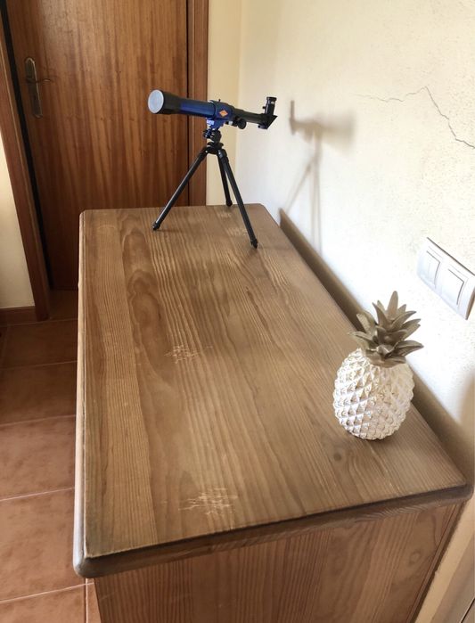 Cómoda / secretária de madeira pinho