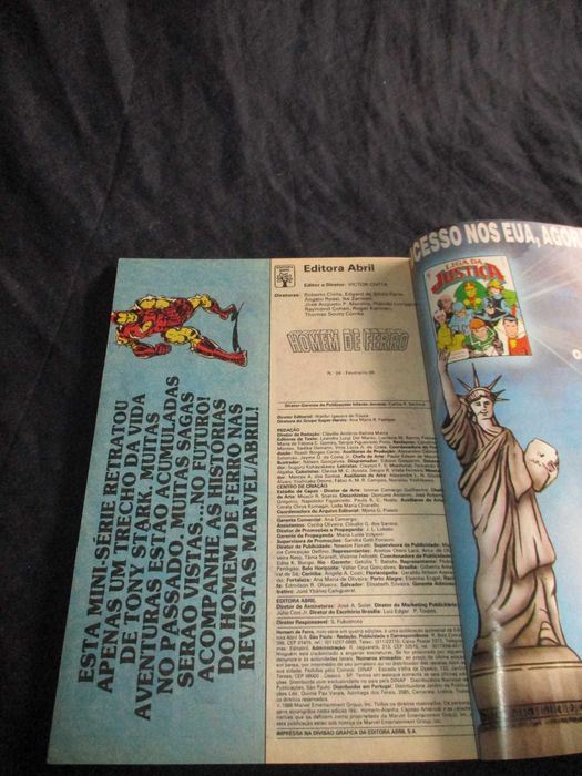 Livro BD Homem de Ferro Edição Encadernada da Mini-Série 1989