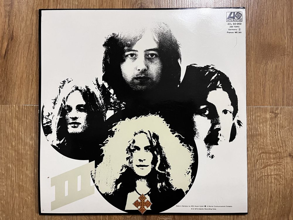 Płyty winylowe Led Zeppelin III, gatefold.