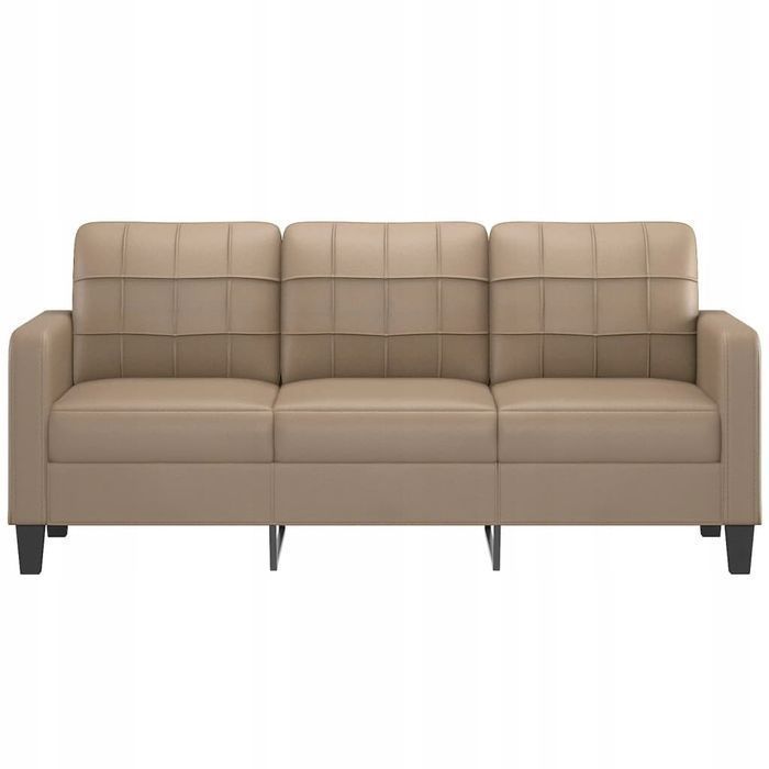 3-osobowa sofa, cappuccino, 180 cm, sztuczna skóra