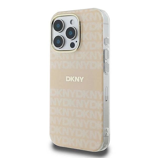 Etui DKNY Repeat Texture Pattern With Stripe na iPhone 16 Pro Max - ró