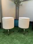 Pufa podnóżek PRL ARTDECO BAUHAUS boucle retro