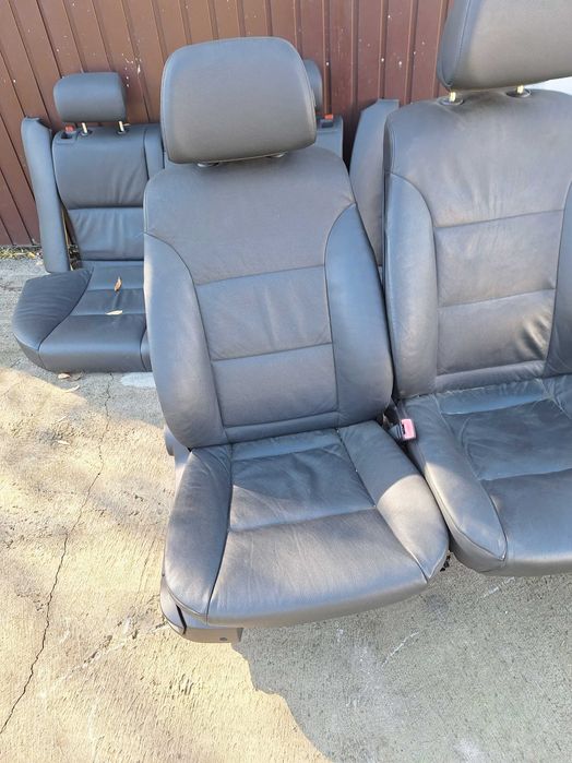 Fotele BMW E61 skóra grzane