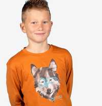 Koszulka t-shirt z Długim Rękawem chłopięca bawełna Wilk 146 Endo