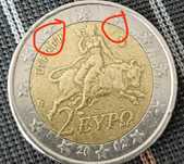moeda de 2 euros rara para colecionador