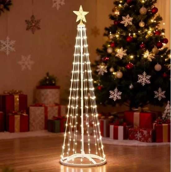 Штучна Ялинка SunLamp Жовта + Кольорова 269LED 180см безліч комбінацій