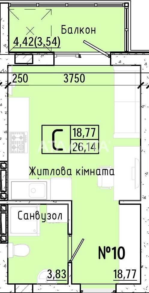 Квартира в ЖК "Акварель 7" на Слободской!