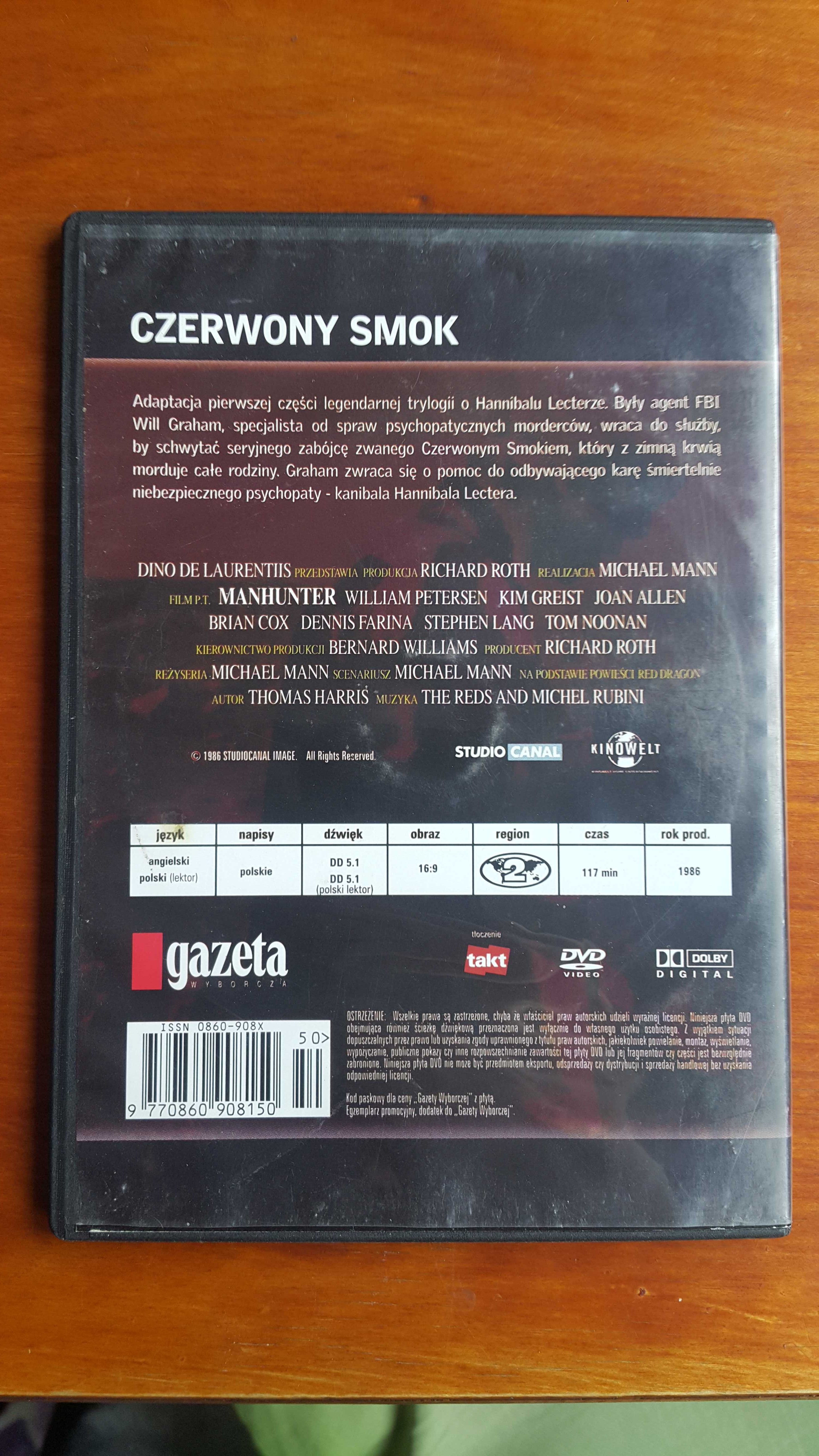 Film " Czerwony smok", stan bdb