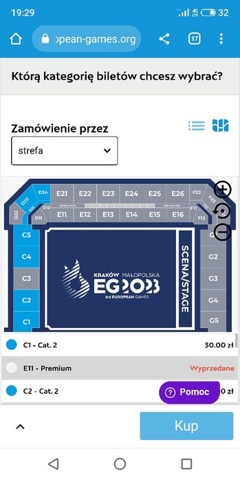 Bilety na ceremonię zamknięcia Igrzysk Europejskich EG2023