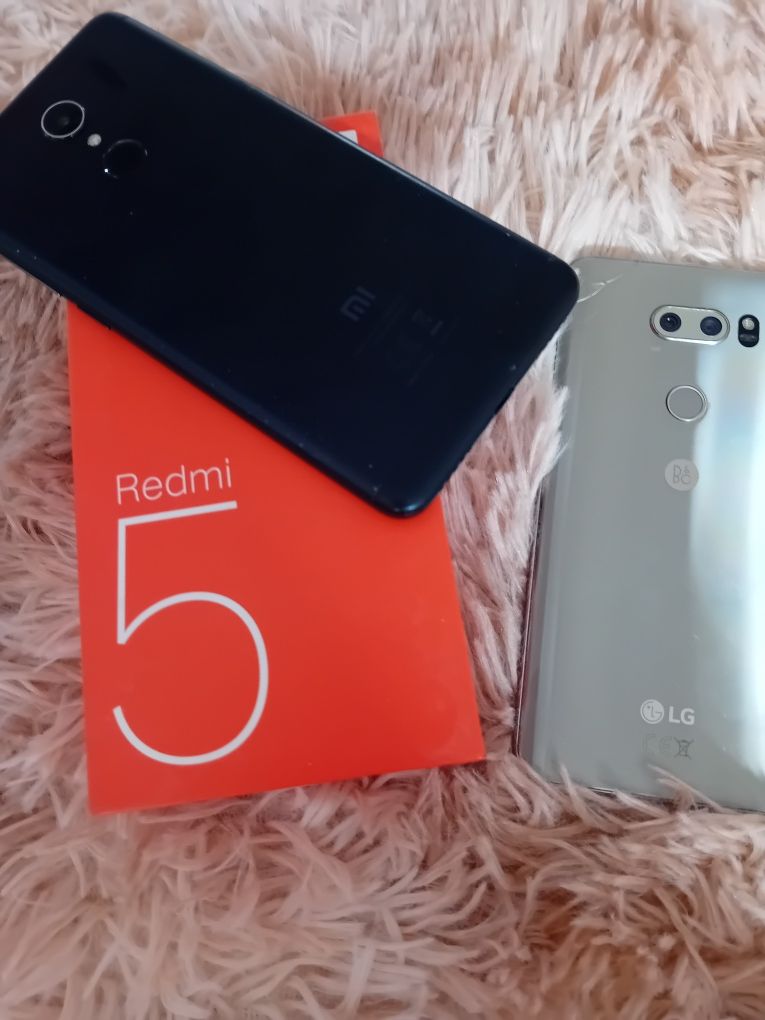 Telefony LG i Redmi 5 zestaw