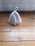 Czapka do saunowania biała uniseks.