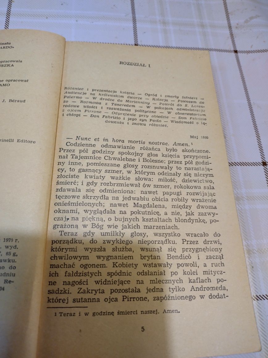 Książka: Lampart. Autor: Giuseppe Tomasi di Lampedusa.