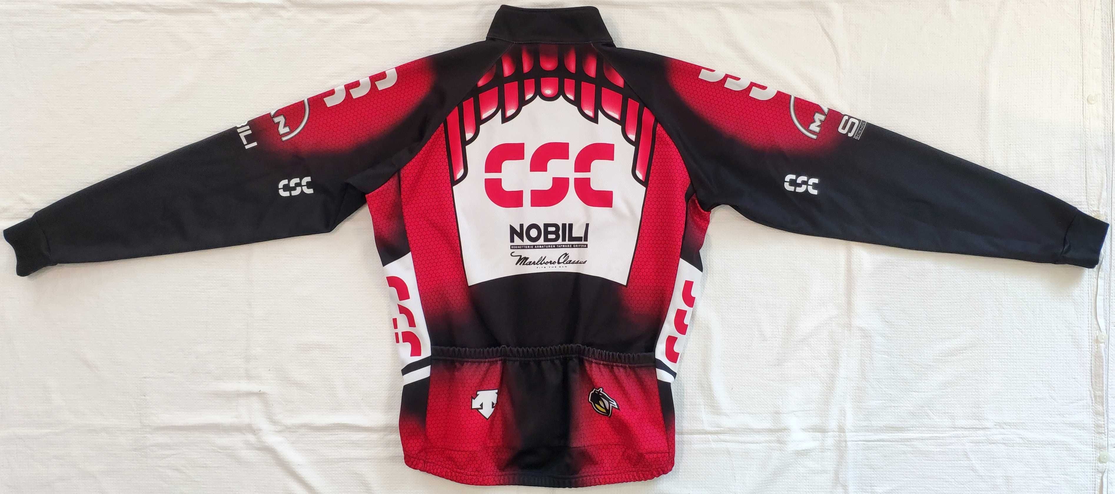 Kurtka kolarska # descente CSC CERVELO team 2007 bluza ocieplenie # XL