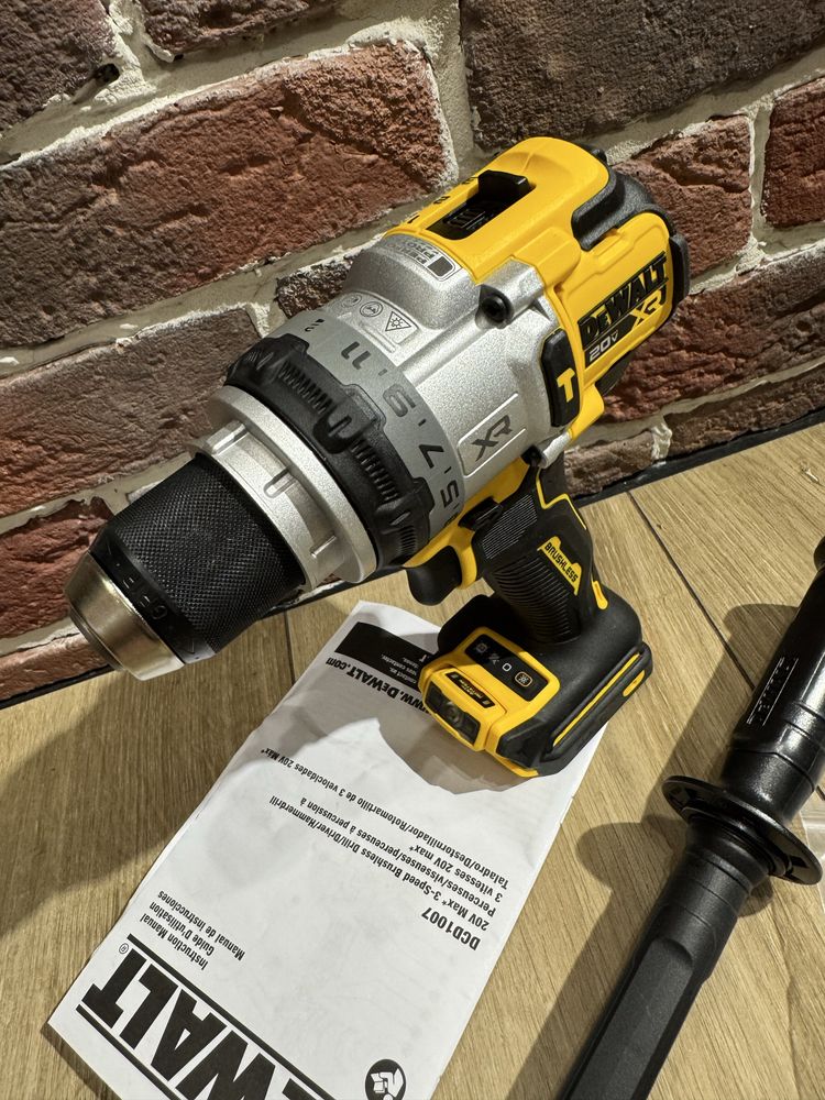 DeWalt DCD1007 ударный шуруповерт перфоратор с ручкой