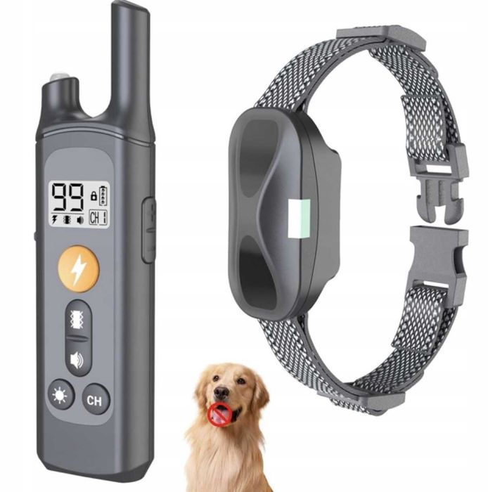 Elektryczna Obroża Treningowa dla Psa 800m Pilot LCD Wodoodporna