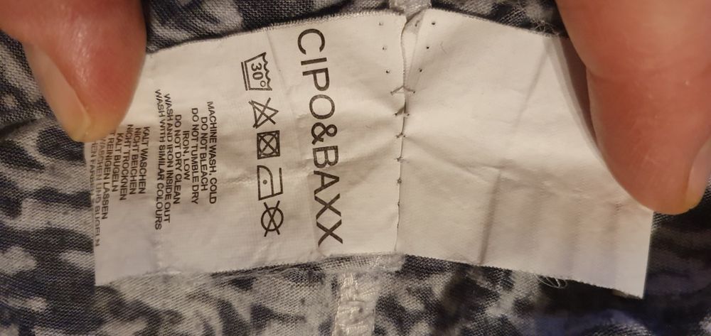 CIPO & BAXX koszulka męska rozmiar L wymiary na zdjęciach