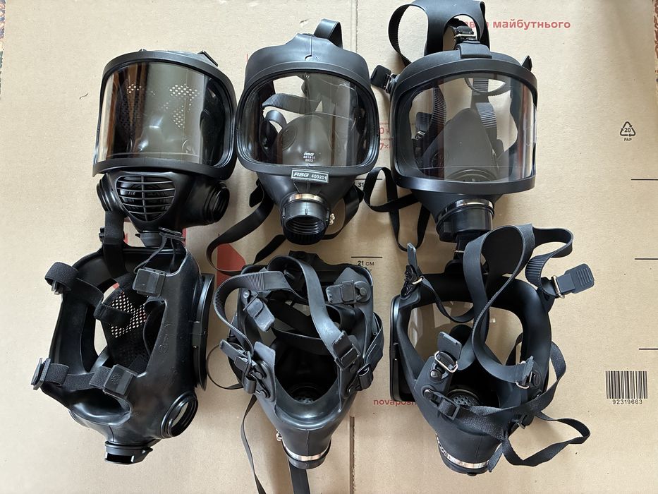 Протигаз Штурмовий Панорамний Повнолицева Фільтр Гази Отруйні Радіація