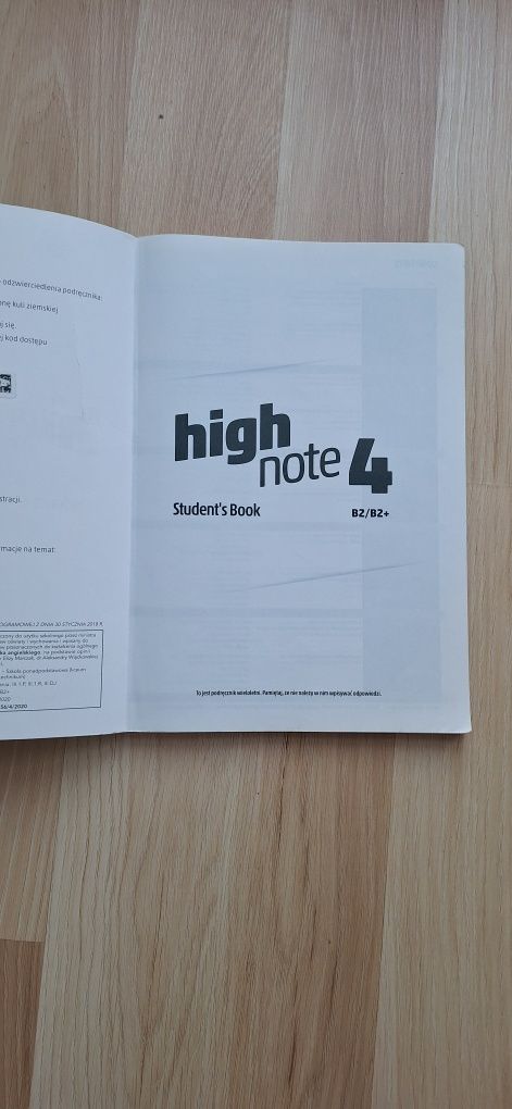 High note 4 (student's book, b2/b2+)