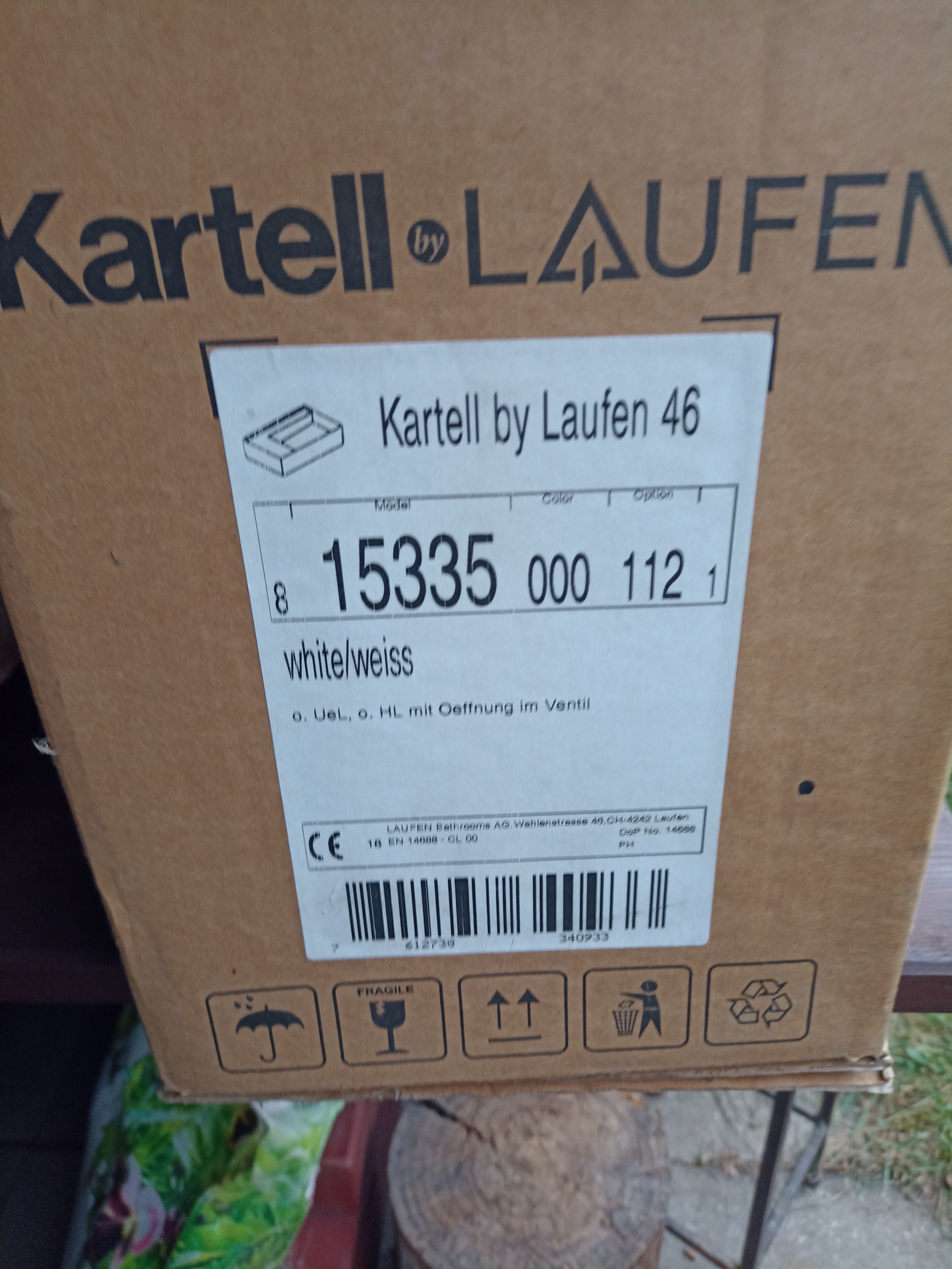 Umywalka Kartell by laufen 46 nowa !!!