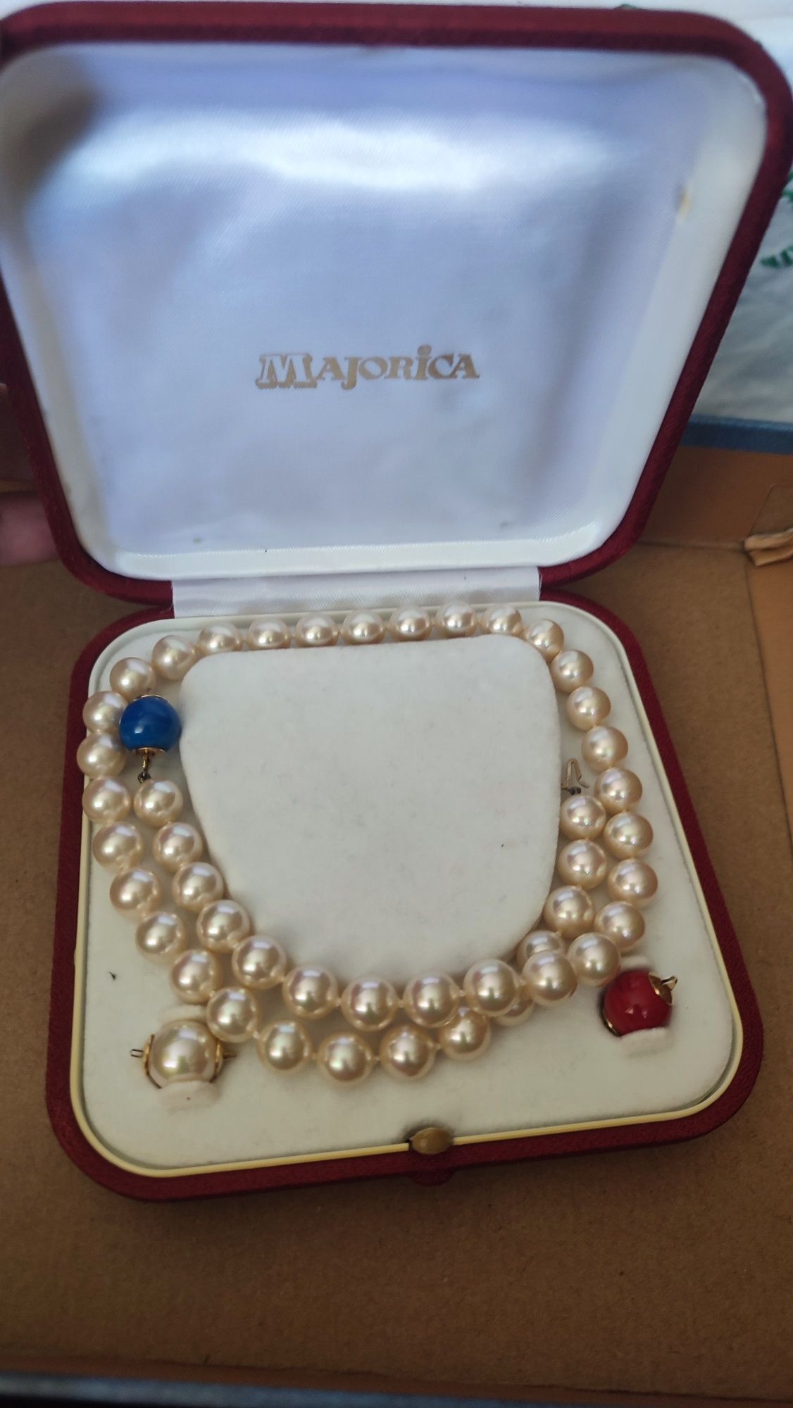 Piękny Naszyjnik Perły Vintage Majorica