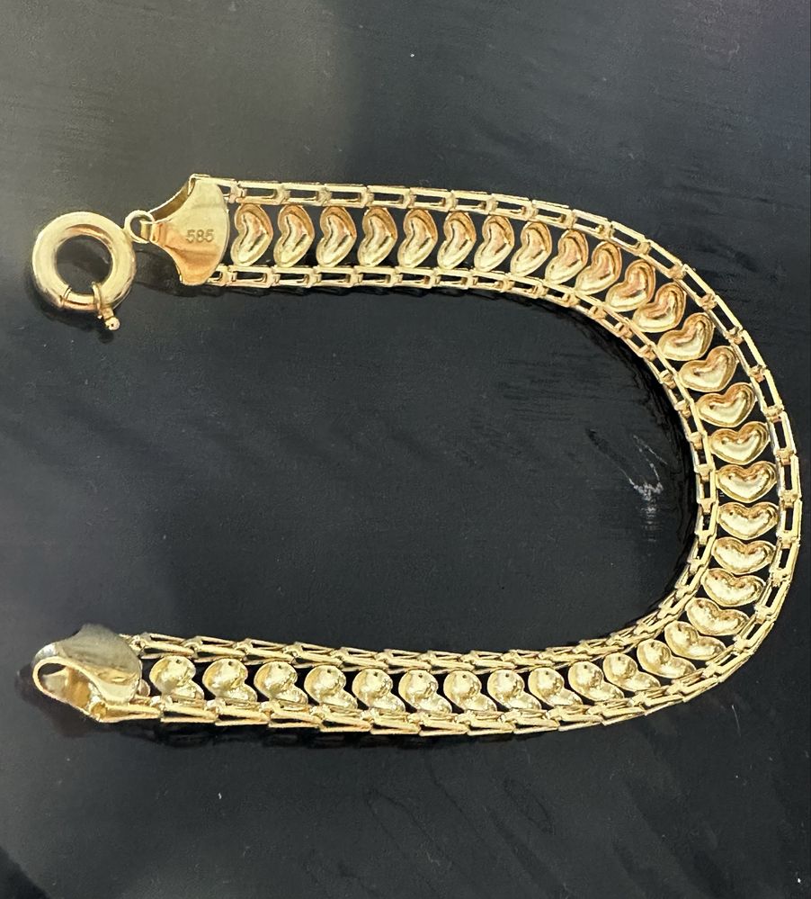 Złota bransoletka 14k