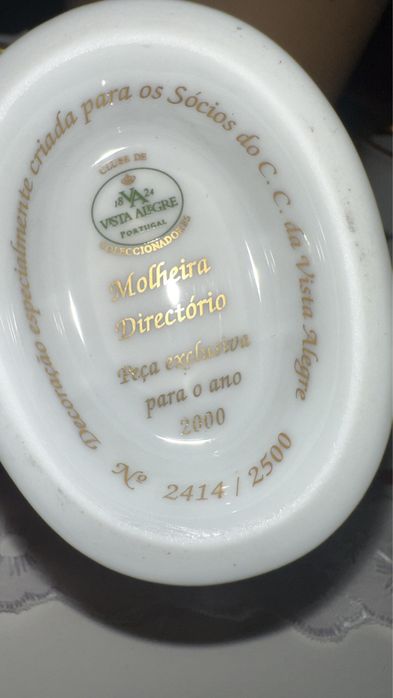 Vista Alegre Molheira Diretorio Clube dos Colecionadores Ano 2000
