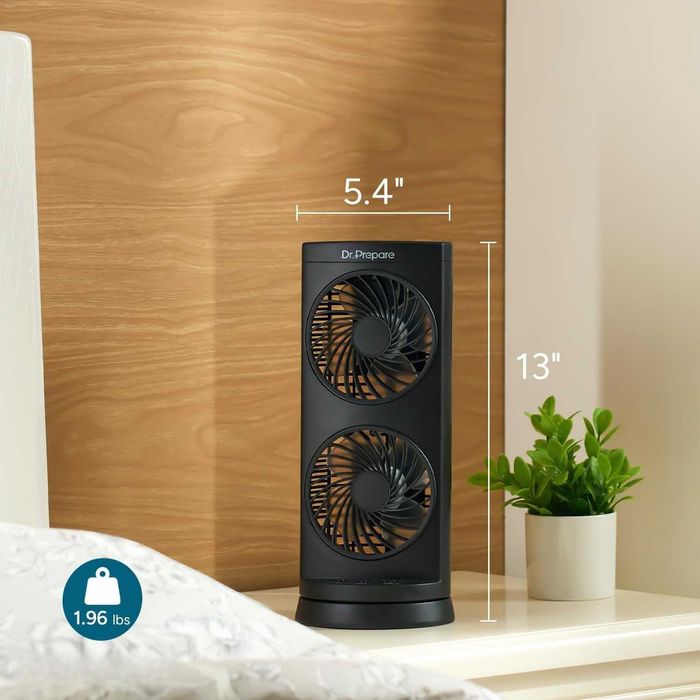 Wentylator Kolumnowy Wieżowy 32cm USB Oscylacja 110° 3 Biegowy Timer