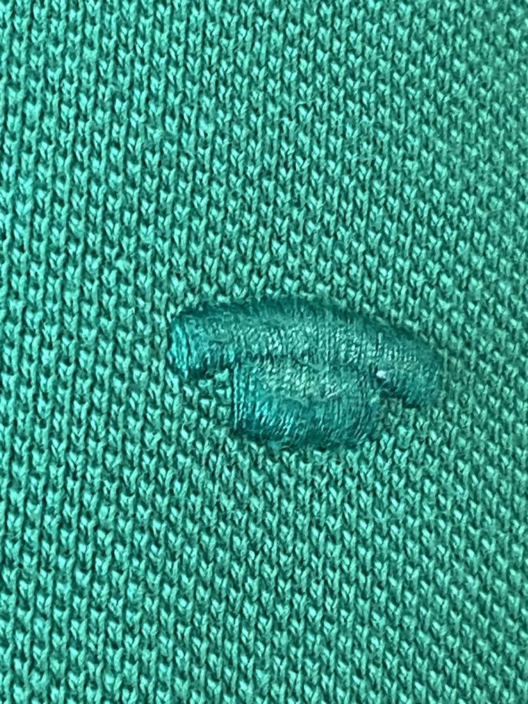 Tom Tailor L zieloną męska koszulka polo t-shirt lato