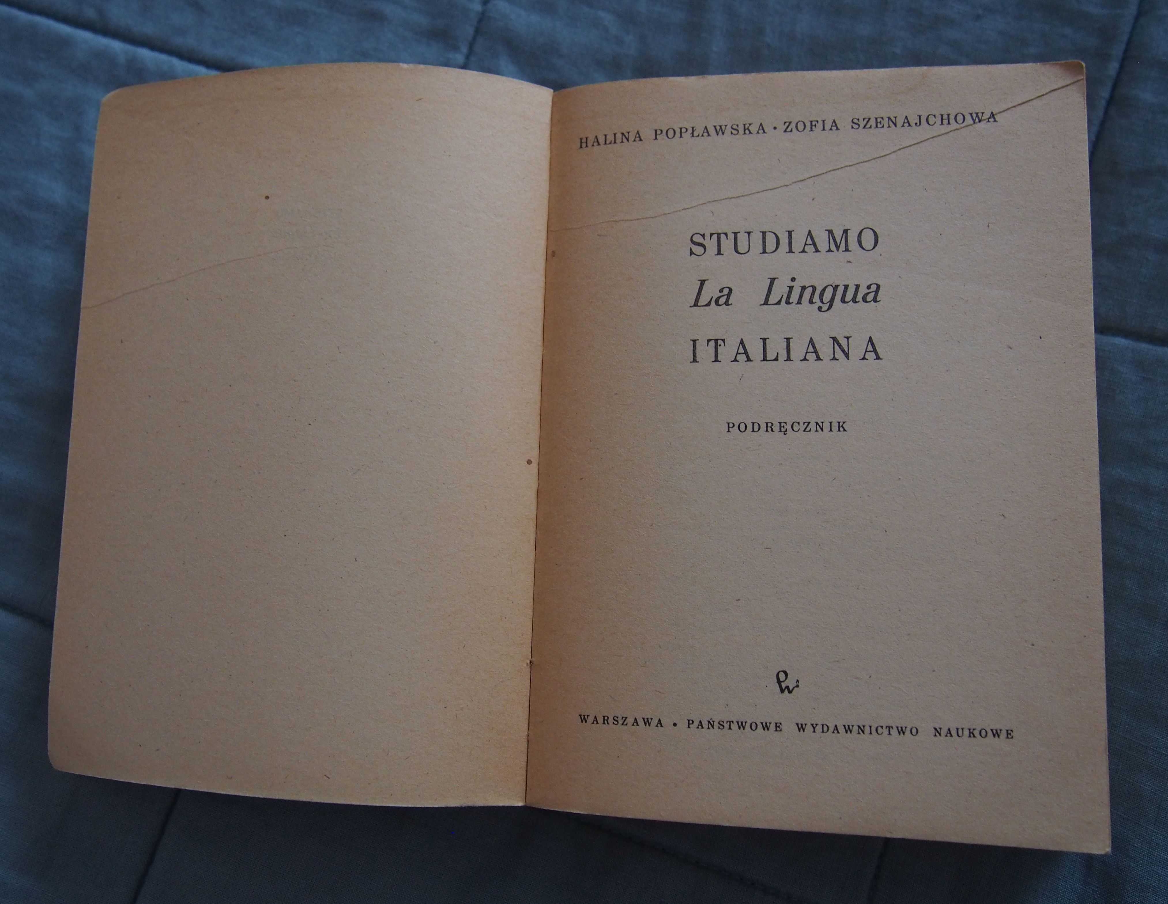 „La lingua italiana”, Halina Popławska, Zofia Szejnachowa