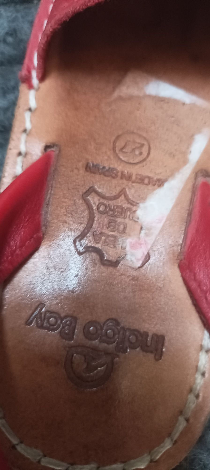 Sandálias menorquinas pele 27
