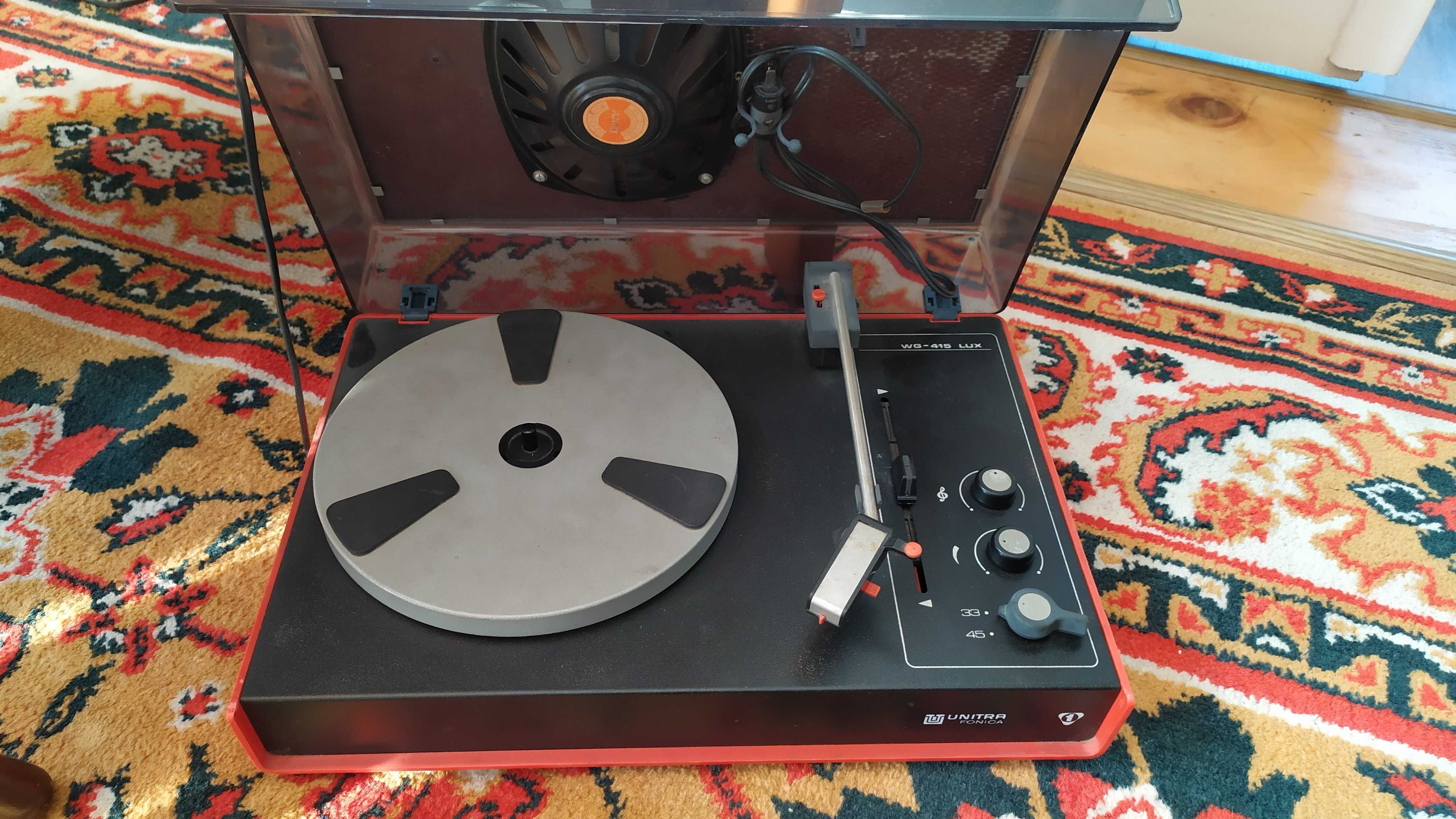 Odtwarzacz winyli gramofon UNITRA FONICA WG - 415 LUX PRL sprawny