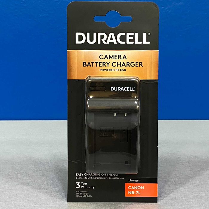 Carregador Duracell CB-2LZ - Bateria Canon NB-7L (G10, G11, G12, SX30)