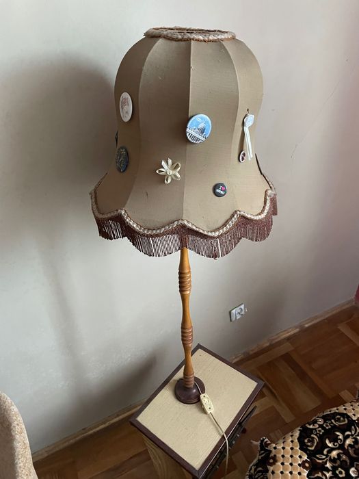 Lampka nocną ze stolikiem PRL