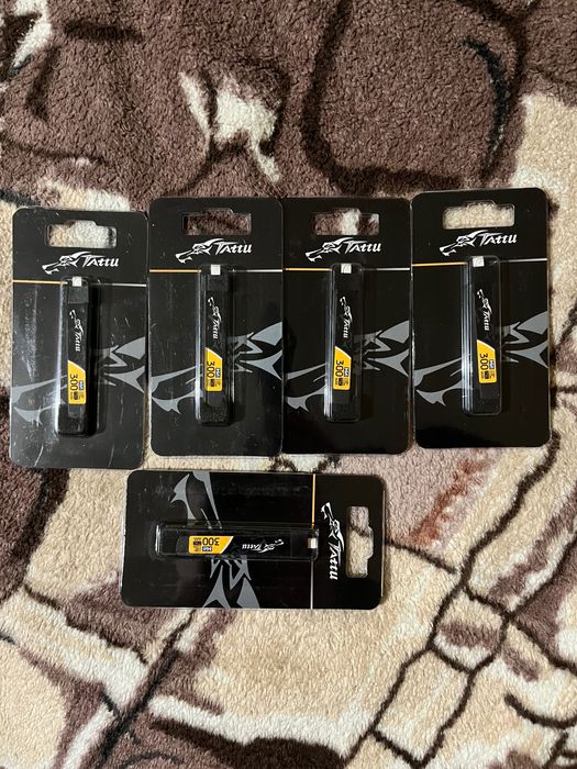 Tattu 1S 300mAh 75C 3.8V BT2.0, нові батареї, пишіть