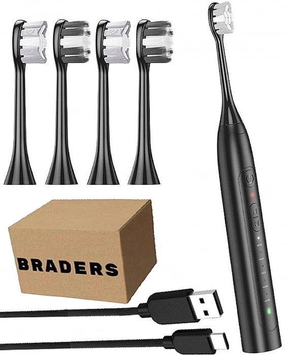 Elektryczna szczoteczka soniczna do zębów czyszczenie, polerowanie Bra