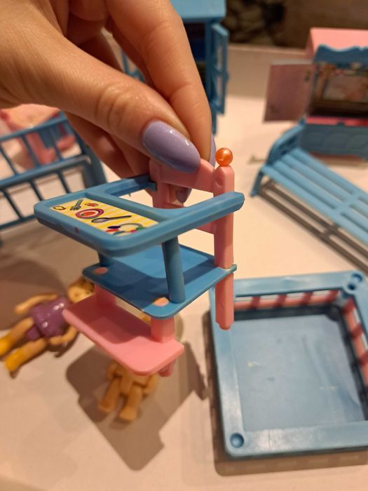 Mebelki dla lalek niemowlę bobas vintage