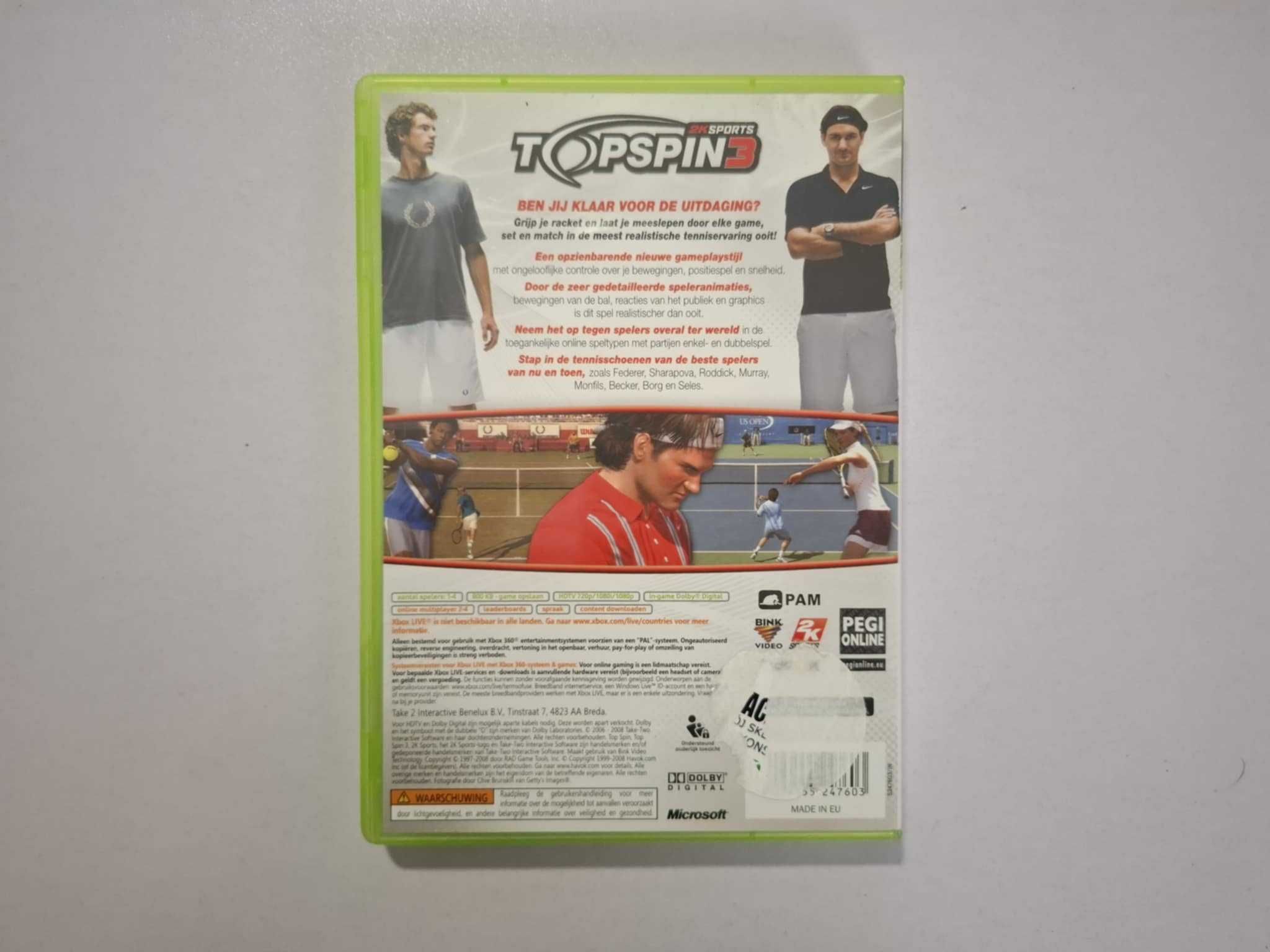 TOPSPIN 3 (XBOX 360) - wyd. - angielskie