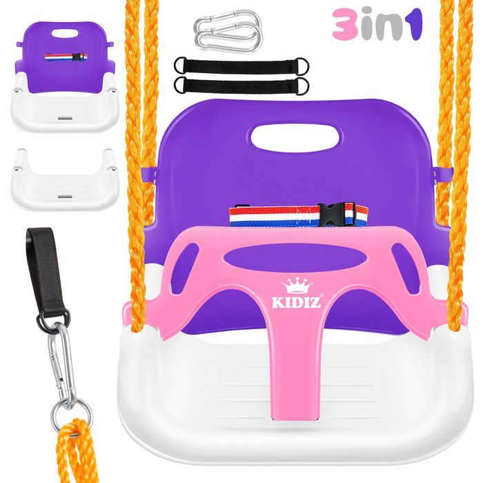 Nowa huśtawka dziecięca KIDIZ / fotelik ogrodowy / bujak 3 w 1 !4361!