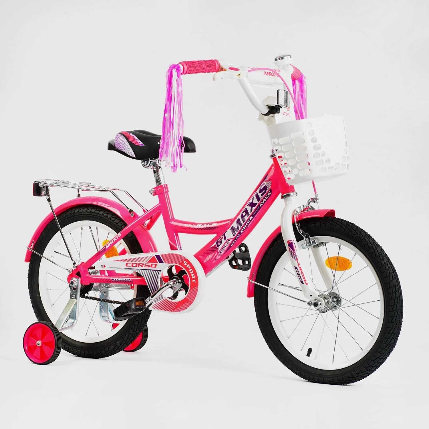 Дитячий велосипед ля дівчат Corso Sofia-N/Maxis 16"/18"/20" (95-140)