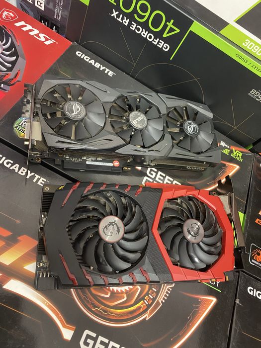 Відеокарта Gigabyte MSI Asus GTX 1070 8gb гариний стан!