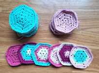 Rosetas de crochet - Anchor Style Creativa