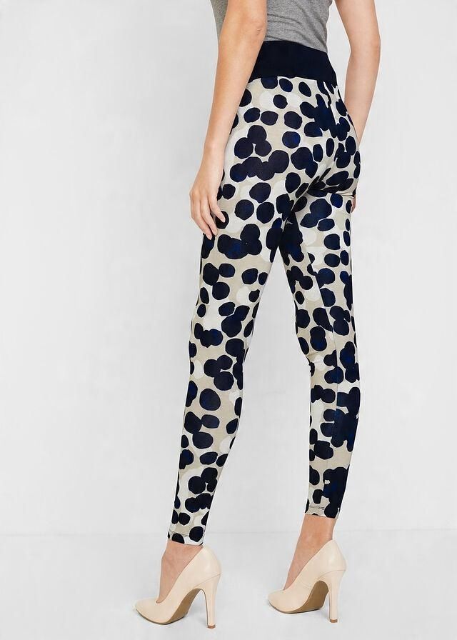 B.P.C legginsy damskie we wzory z wiskozy 36/38.