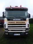 Scania 114  Zestaw.Do sprzedania ciągnik siodłowy Scania wraz z naczepą niskop.